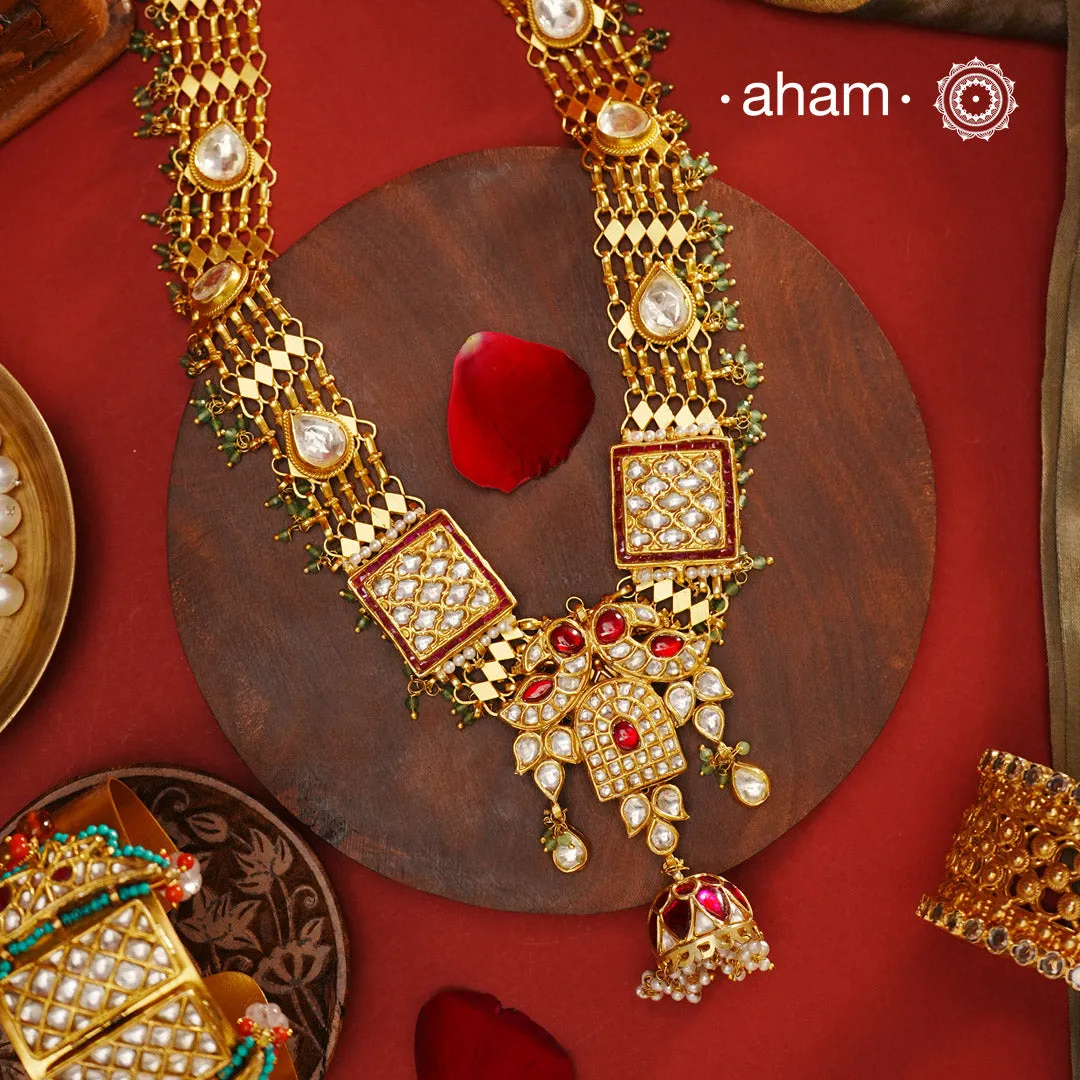 Statement Gold Polish Silver Neckpiece