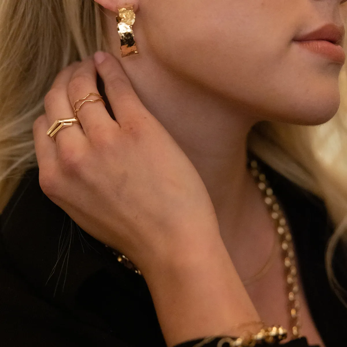 Statement Hammered Hoops