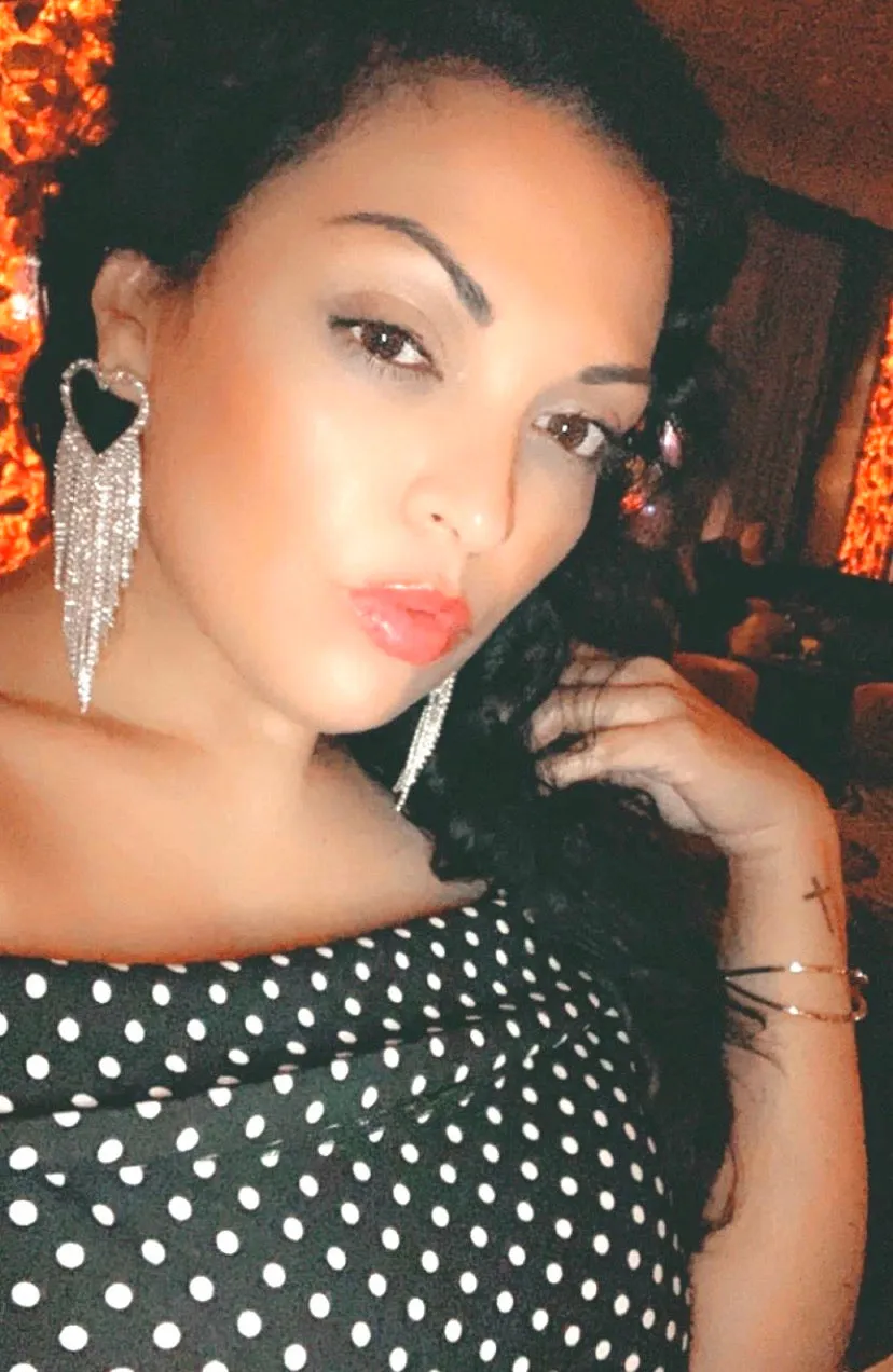 Statement Rhinestone Heart Earrings