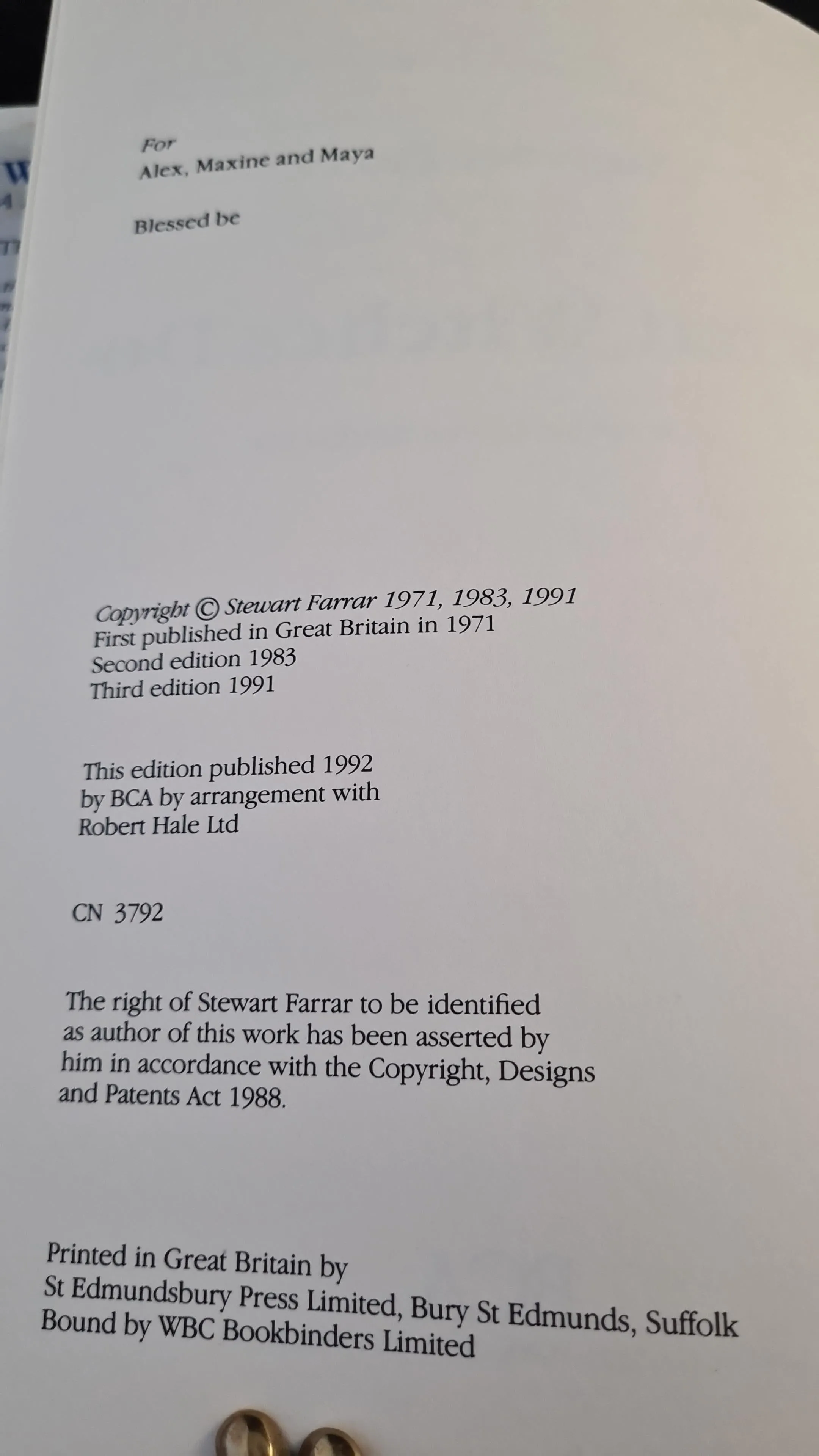 Stewart Farrar - What Witches Do, BCA, 1991
