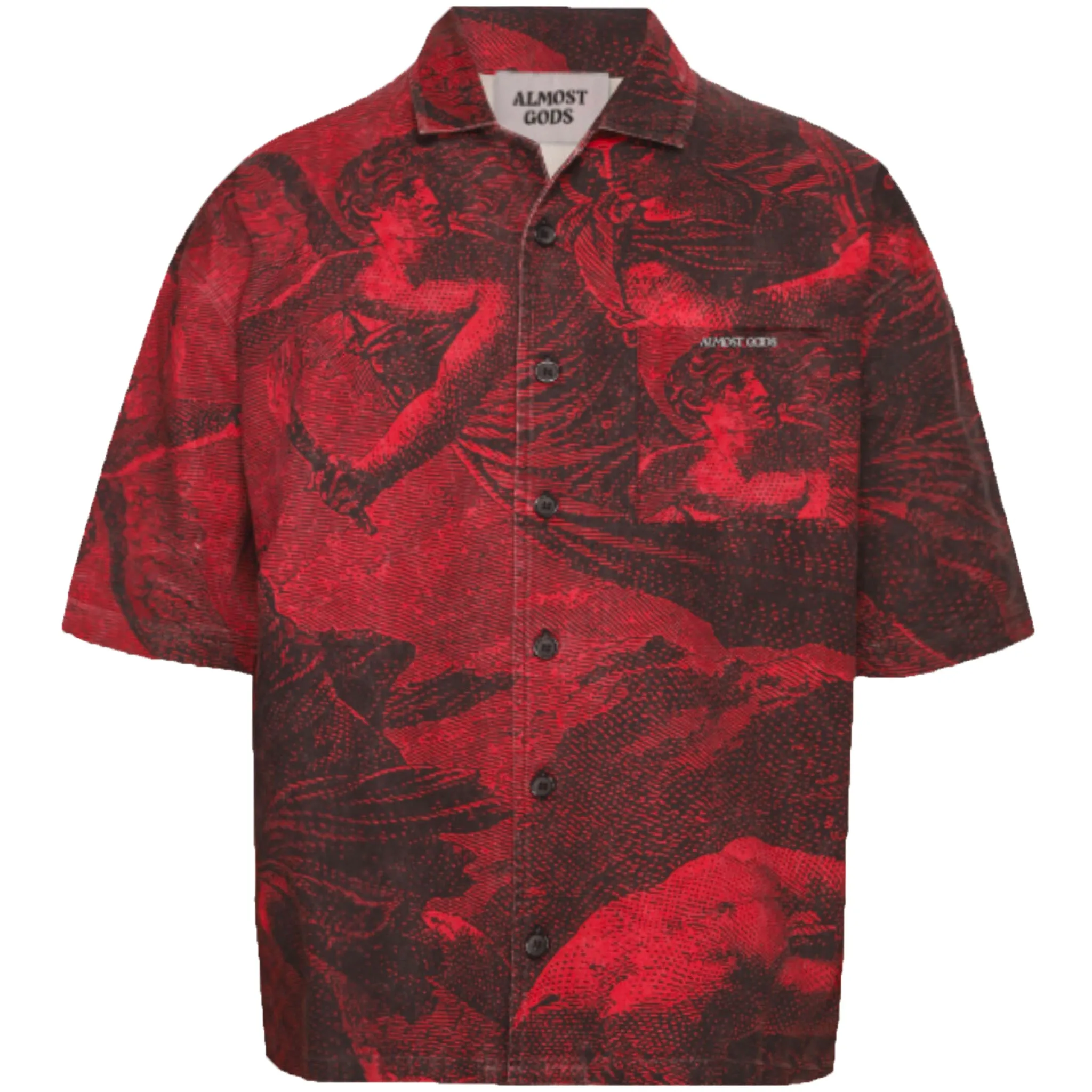 STONEWASHED "PROVIDENCE" SHIRT (RED)
