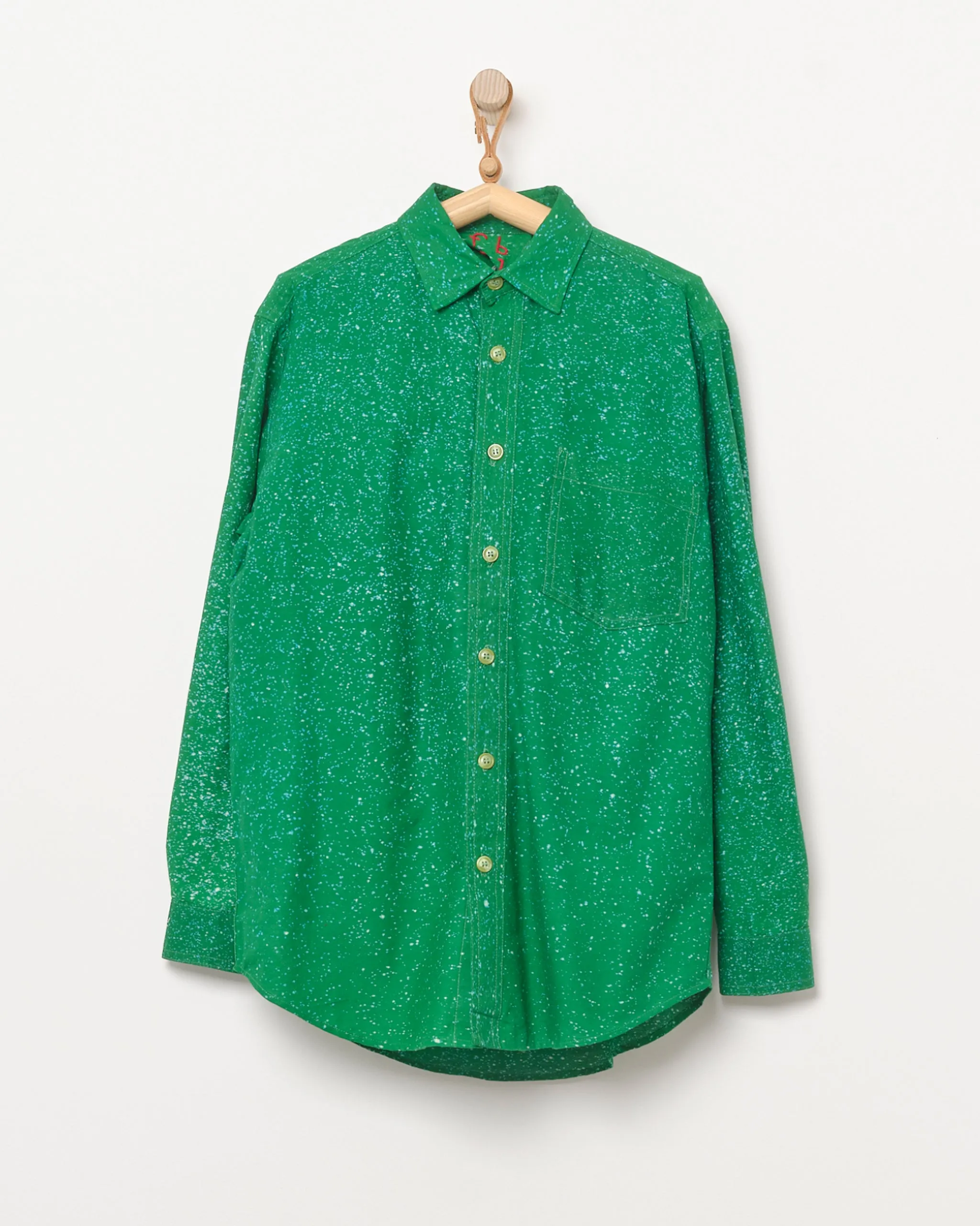 Sudi Shirt in Green Speckle