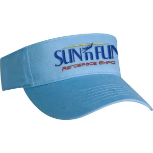 SUN 'n FUN Blue Sky Visor Velcro Closure Visor Ball Cap