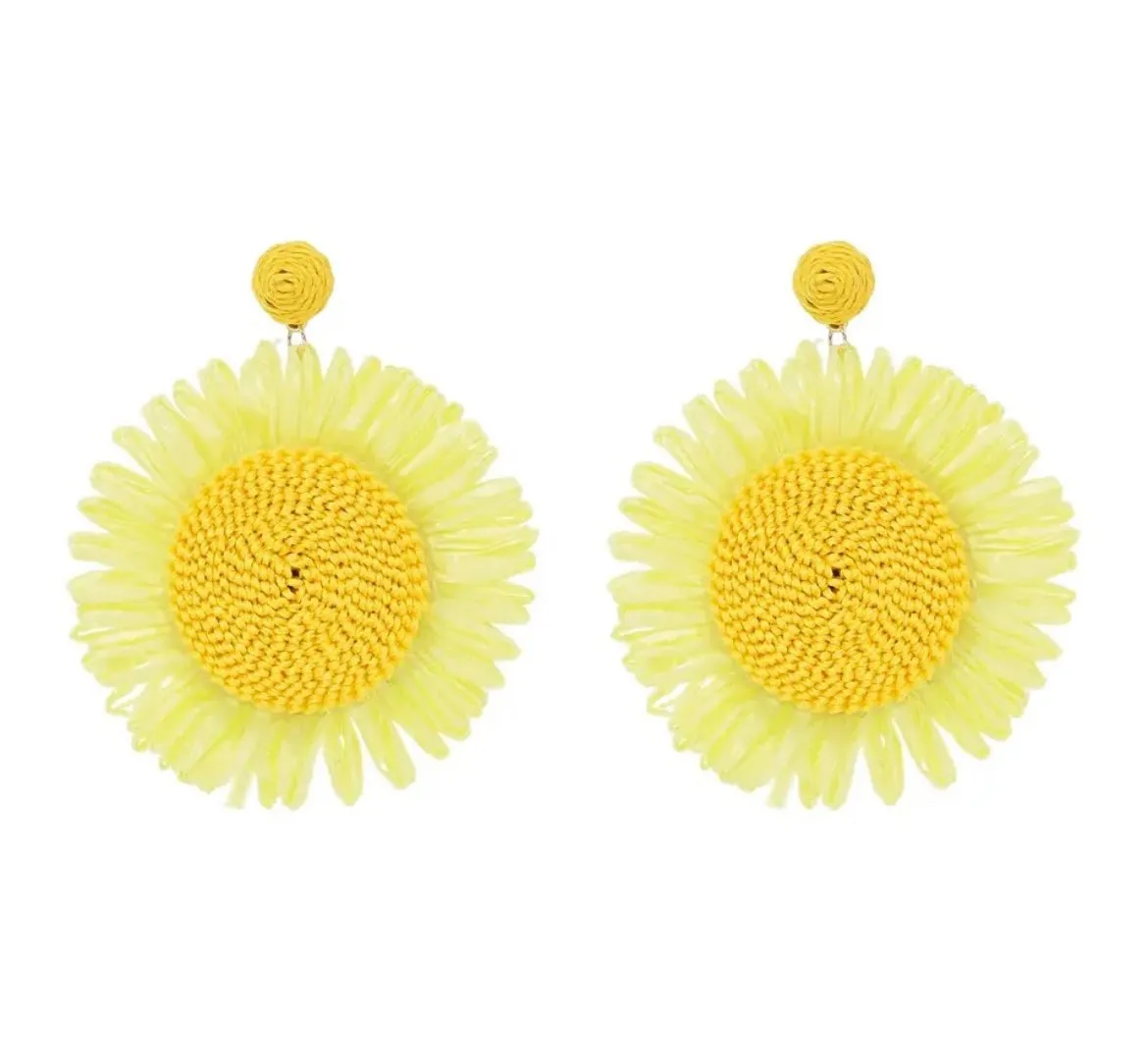 SUNFLOWER STATEMENT EARRINGS