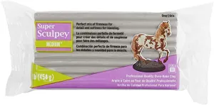 SUPER SCULPEY MEDIUM - GRAY, 1 LB.