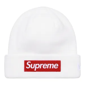 Supreme New Era® Box Logo Beanie (FW21)- White