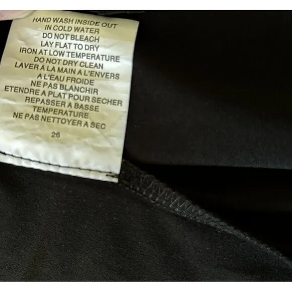 Sympli Canada Cardigan Womens Size 6 Black Open Front Stretch Drape Ladies