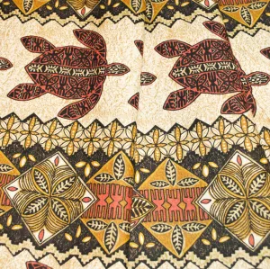 Tapa Honu Brown Coconut Cloth, Barkcloth