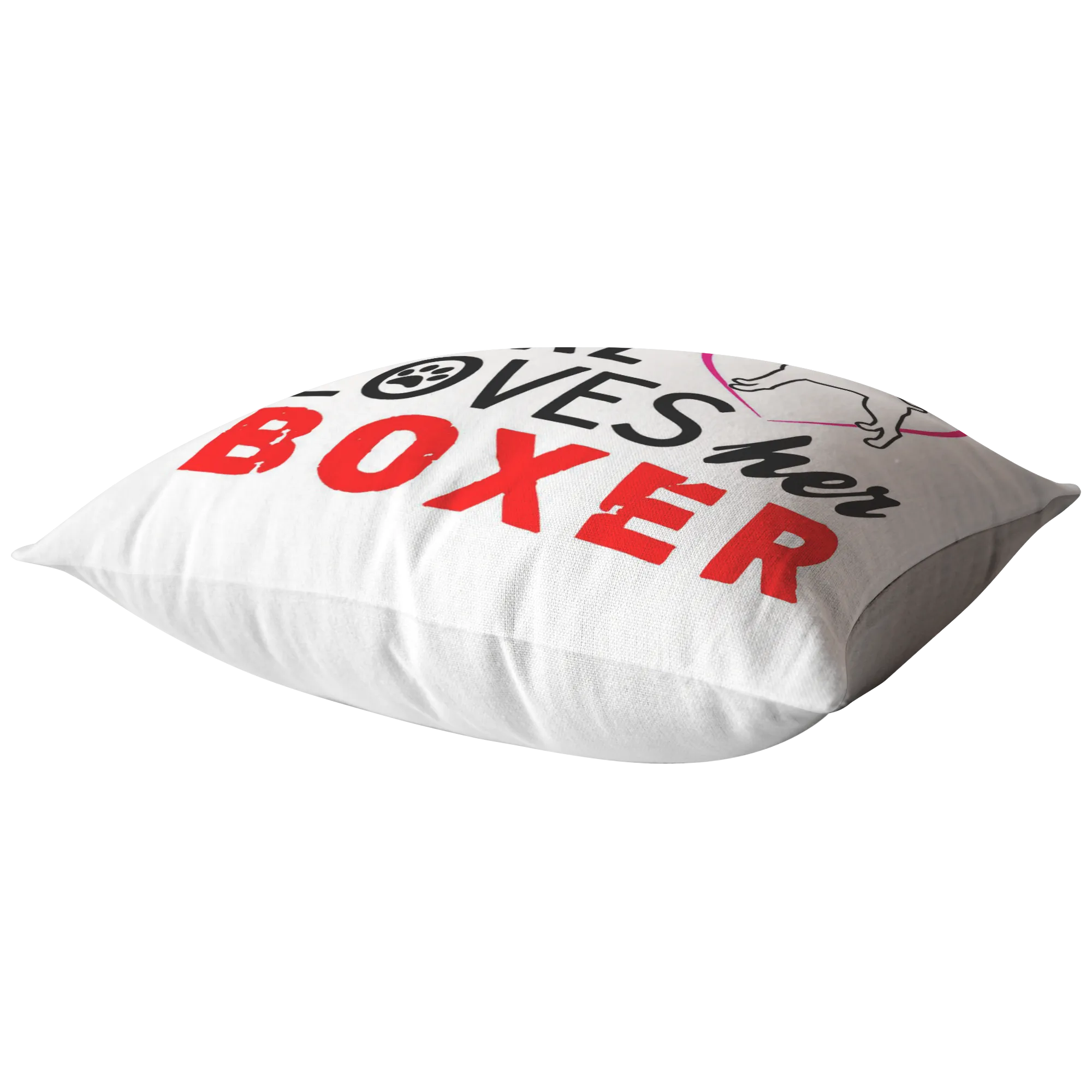 This Girl Loves her BOXER - Pillow