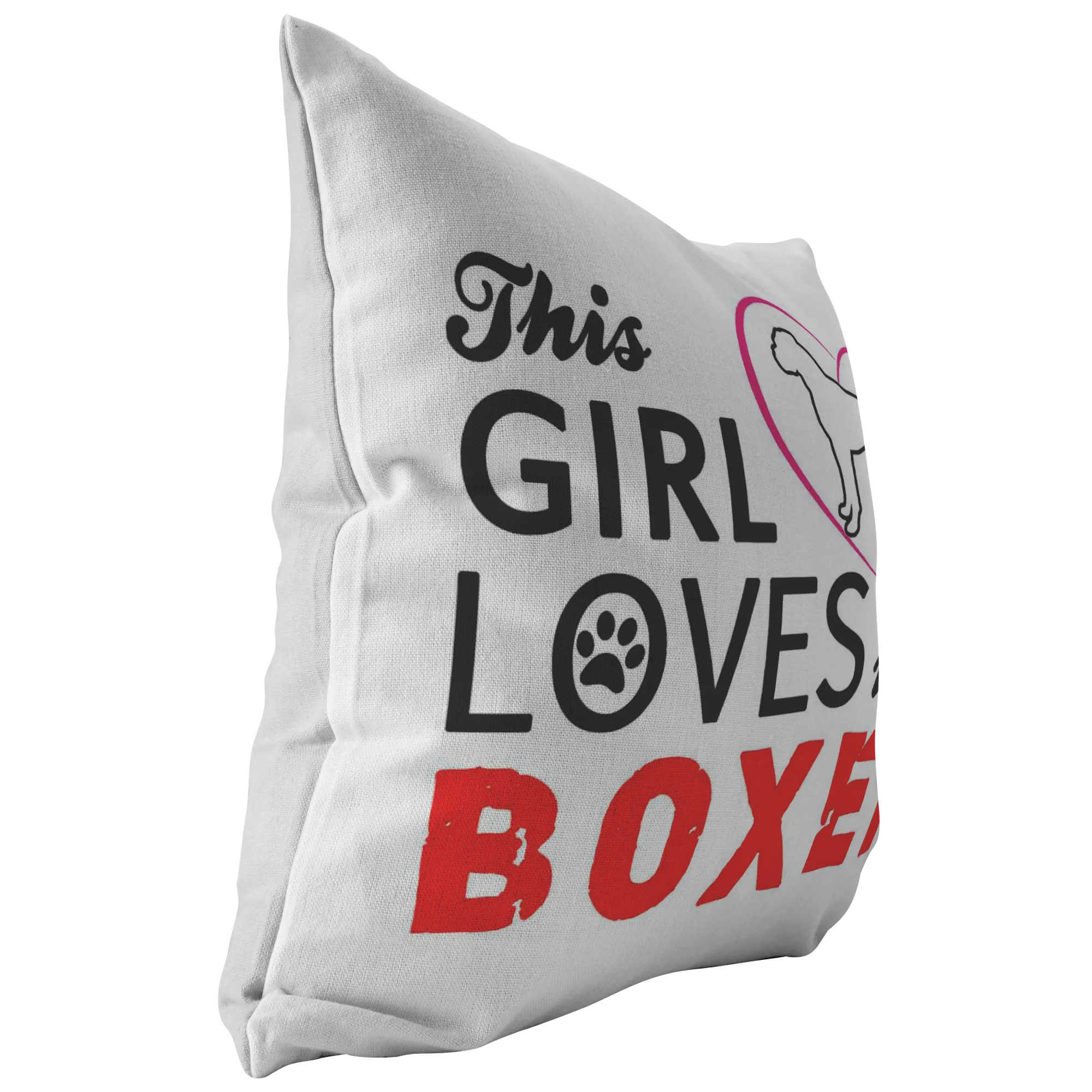 This Girl Loves her BOXER - Pillow