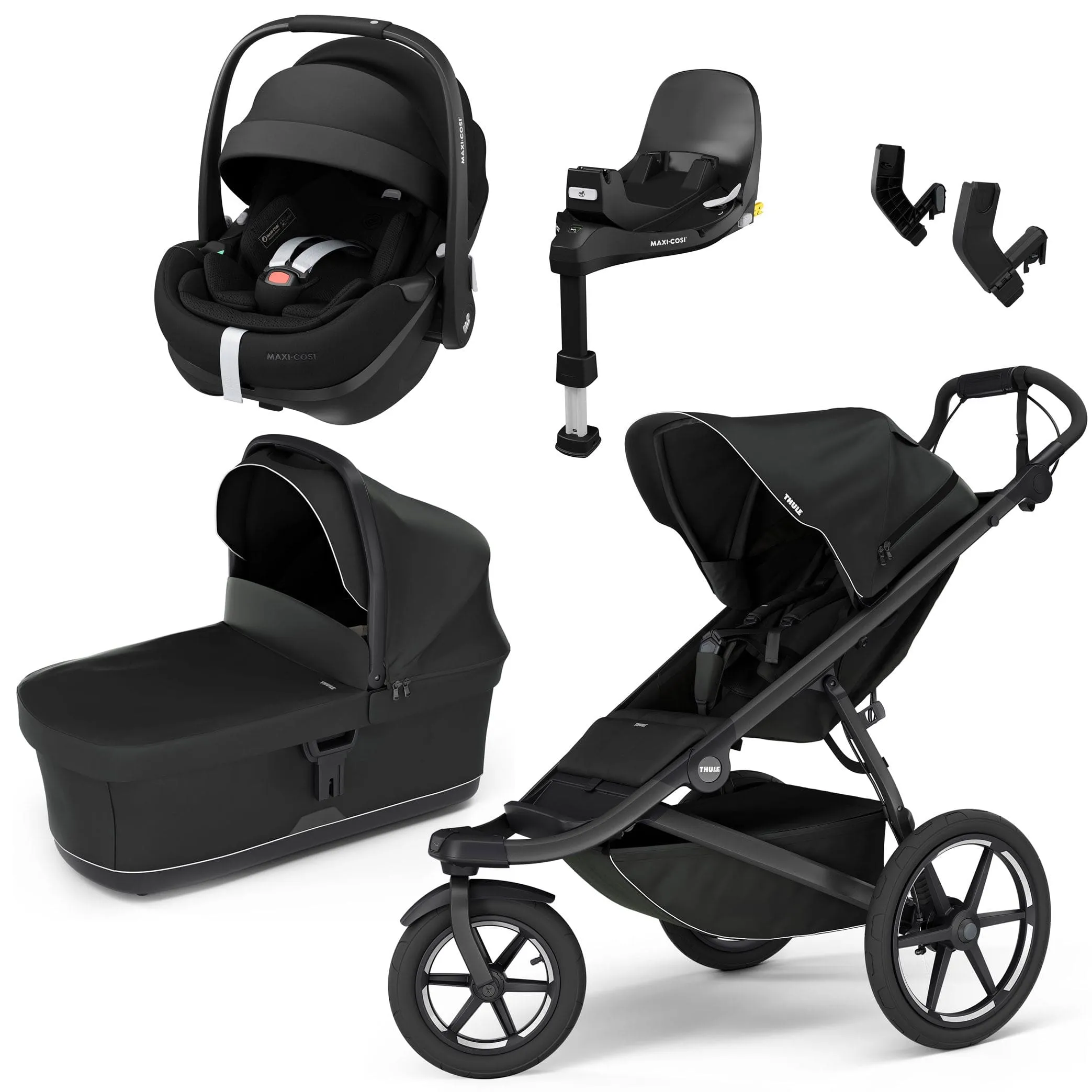 Thule Urban Glide 3 Maxi-Cosi Bundle in Black