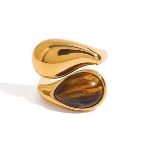 Tiger Eye Statement Ring