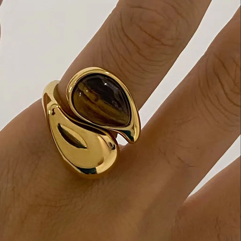 Tiger Eye Statement Ring