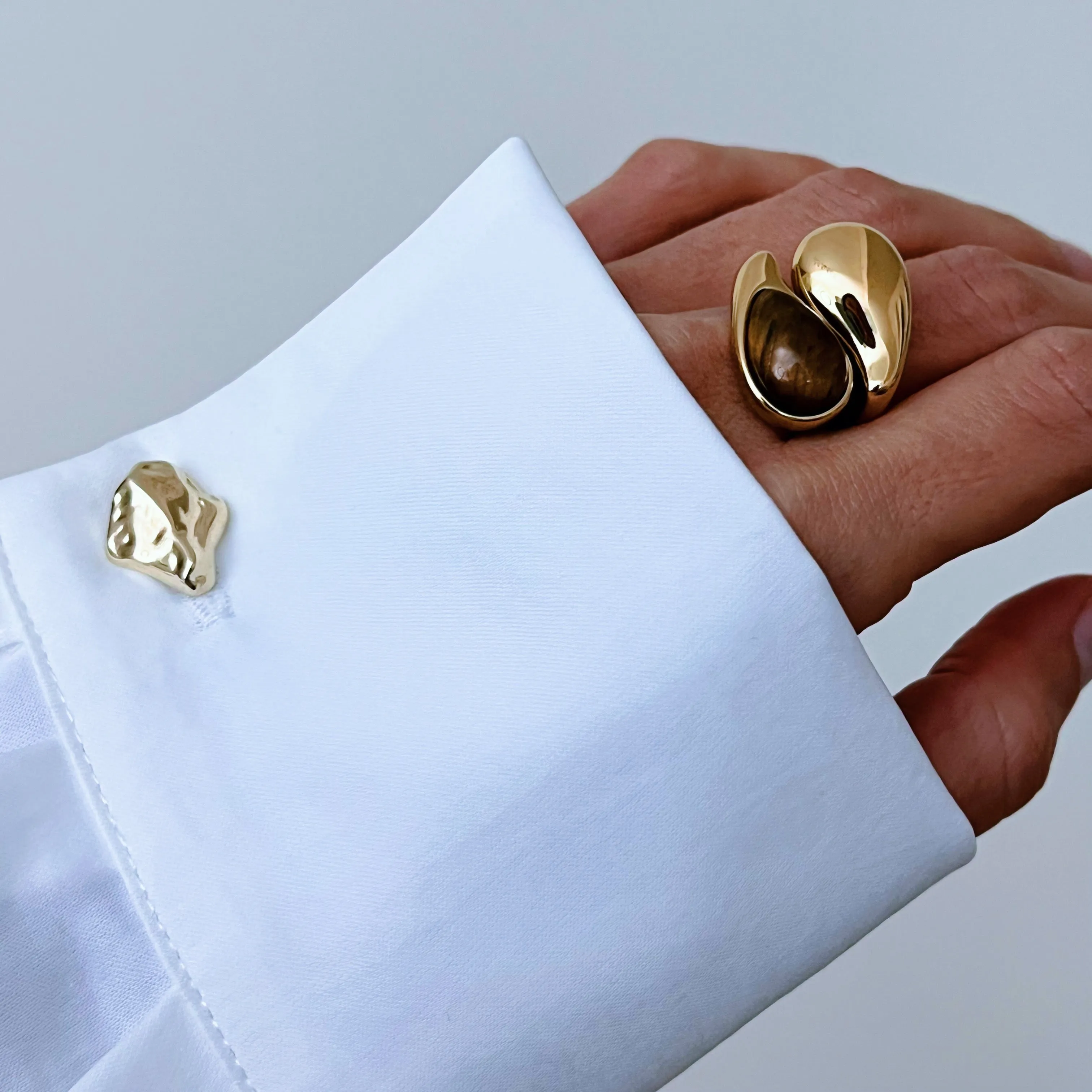 Tiger Eye Statement Ring