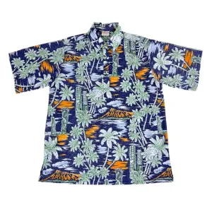 Tiki Sunset Pullover (Navy)