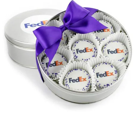 Tin of 16 Branded Logo Oreos