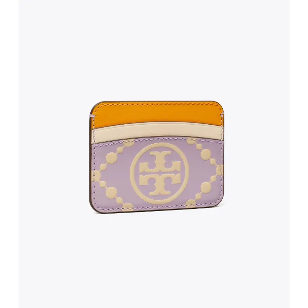 Tory Burch T Monogram Contrast Embossed Card Case – 87184