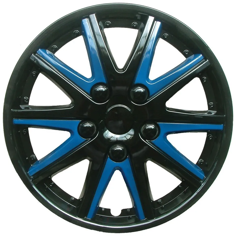 Toyota Urban Cruiser Black Blue Wheel Trims Covers (2007-2016)