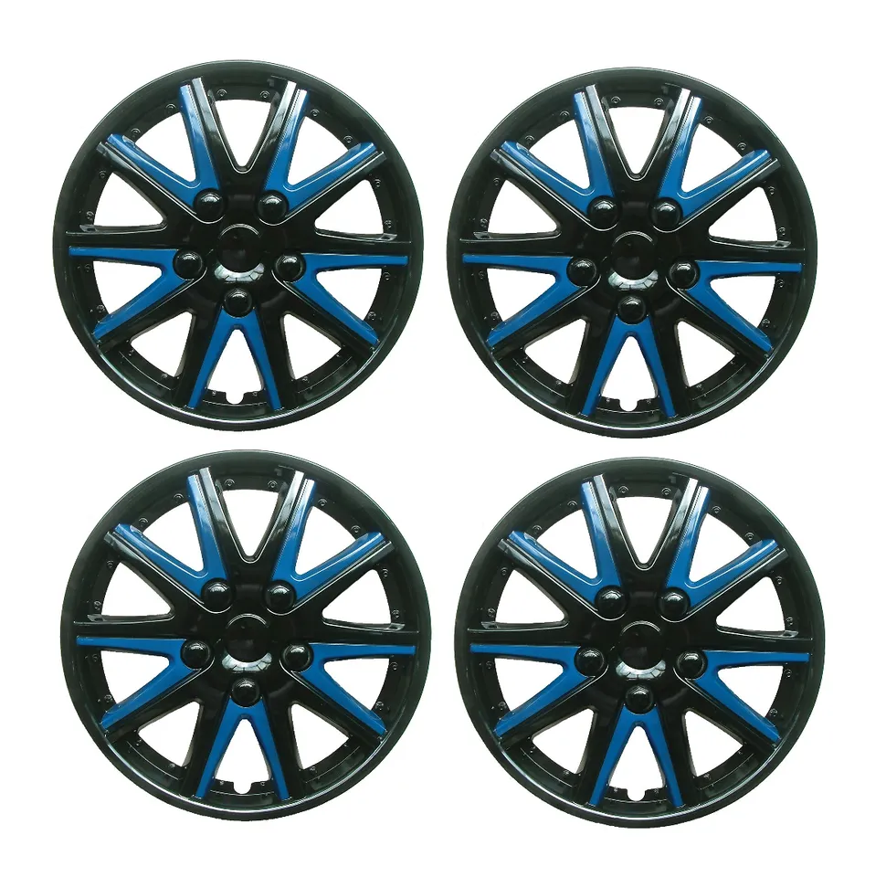 Toyota Urban Cruiser Black Blue Wheel Trims Covers (2007-2016)