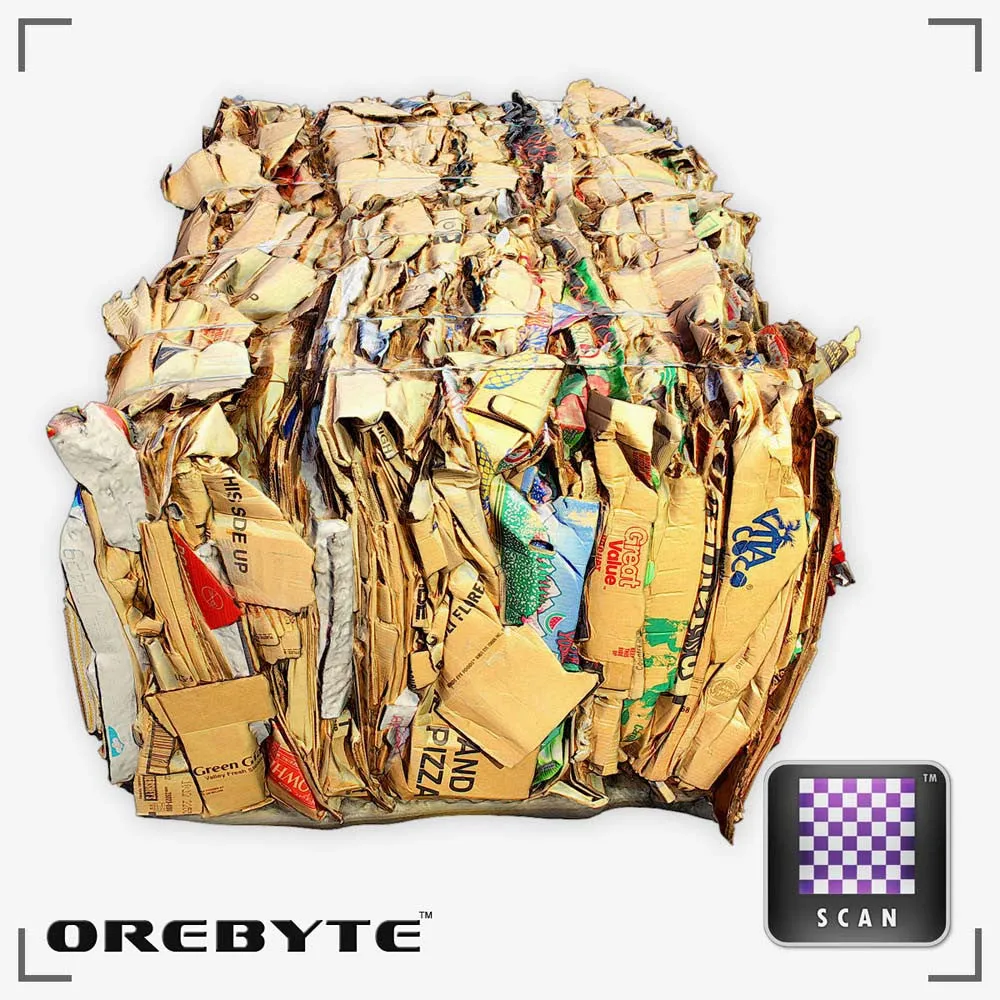 Trash Bale Cardboard 01