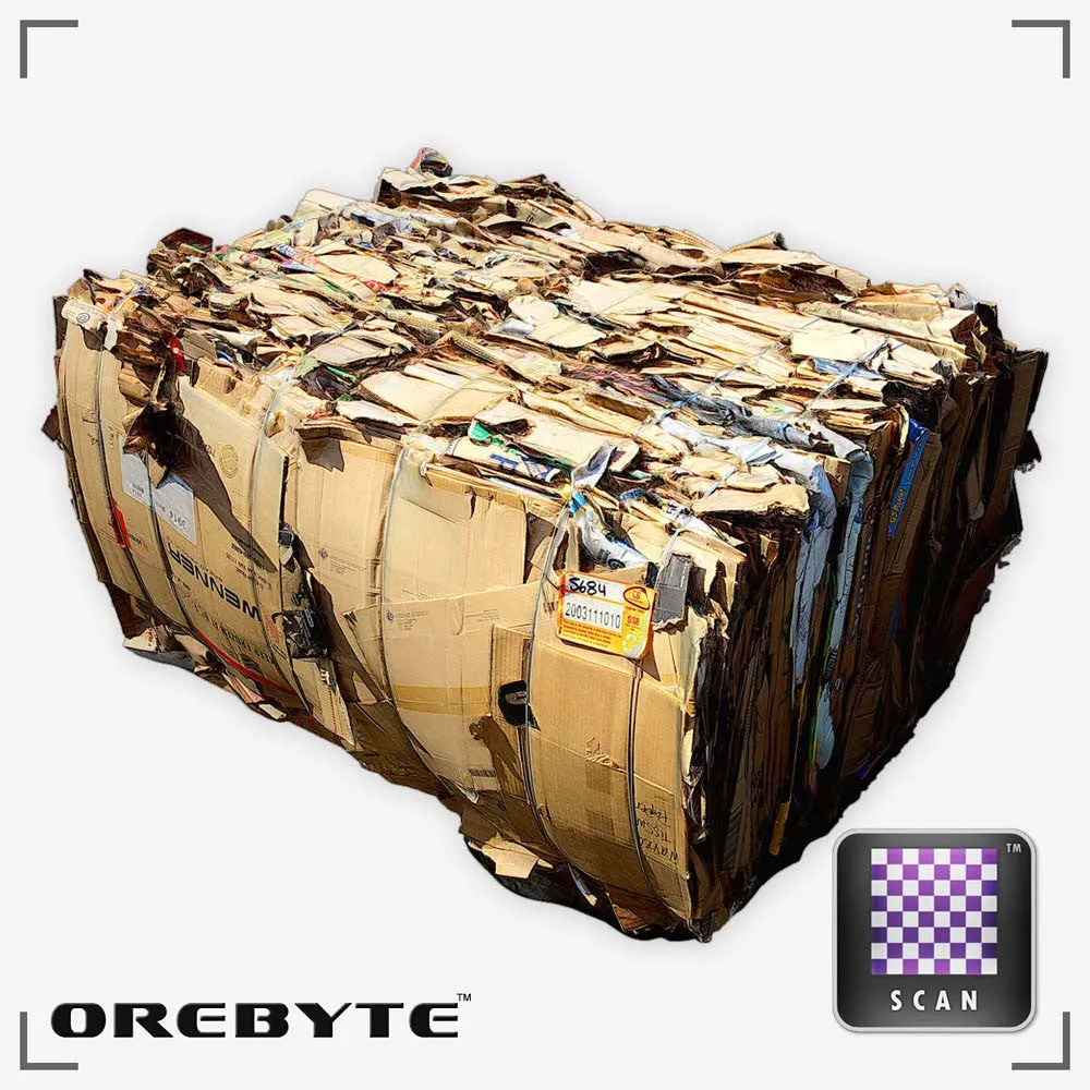 Trash Bale Cardboard 01