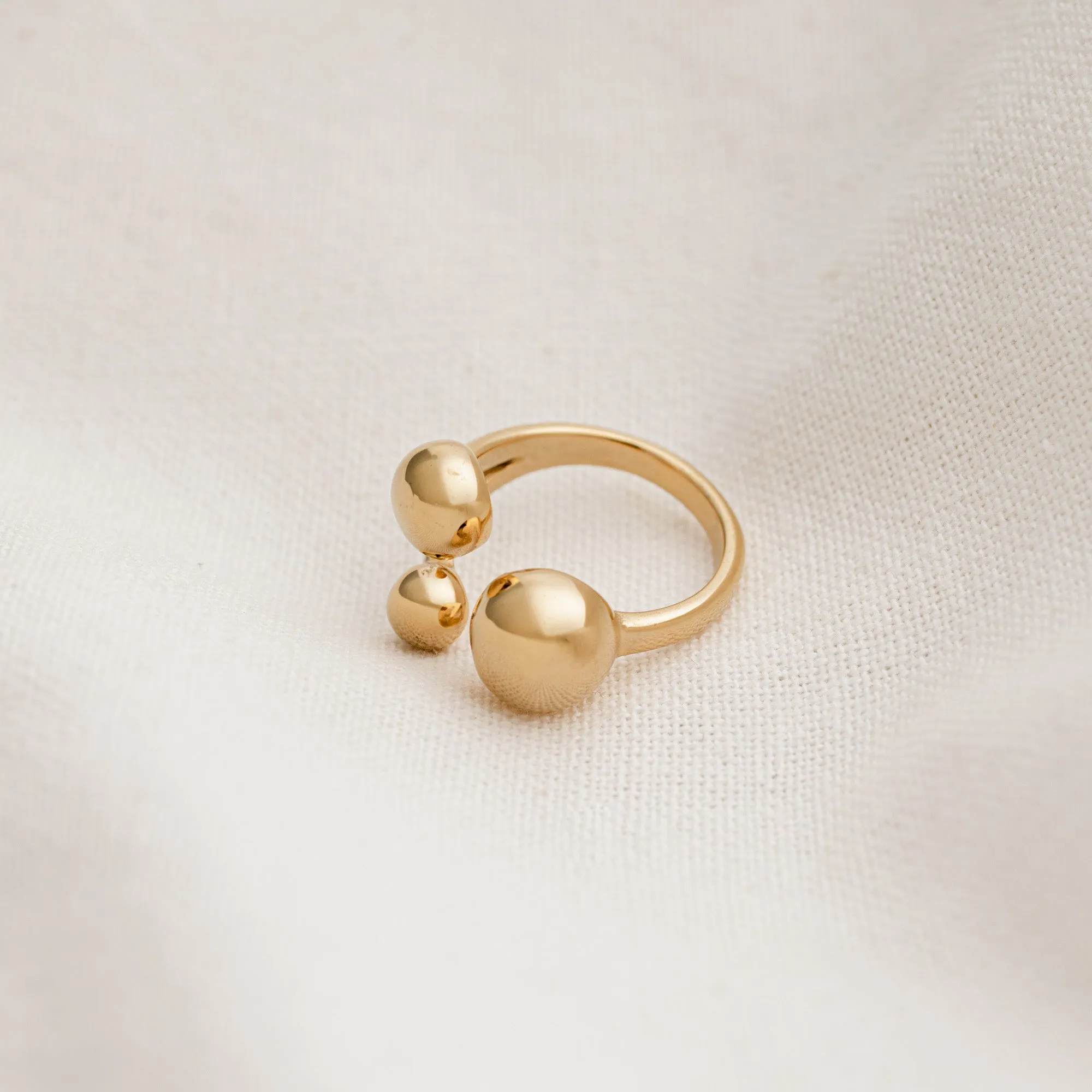 Triple Sphere Ring