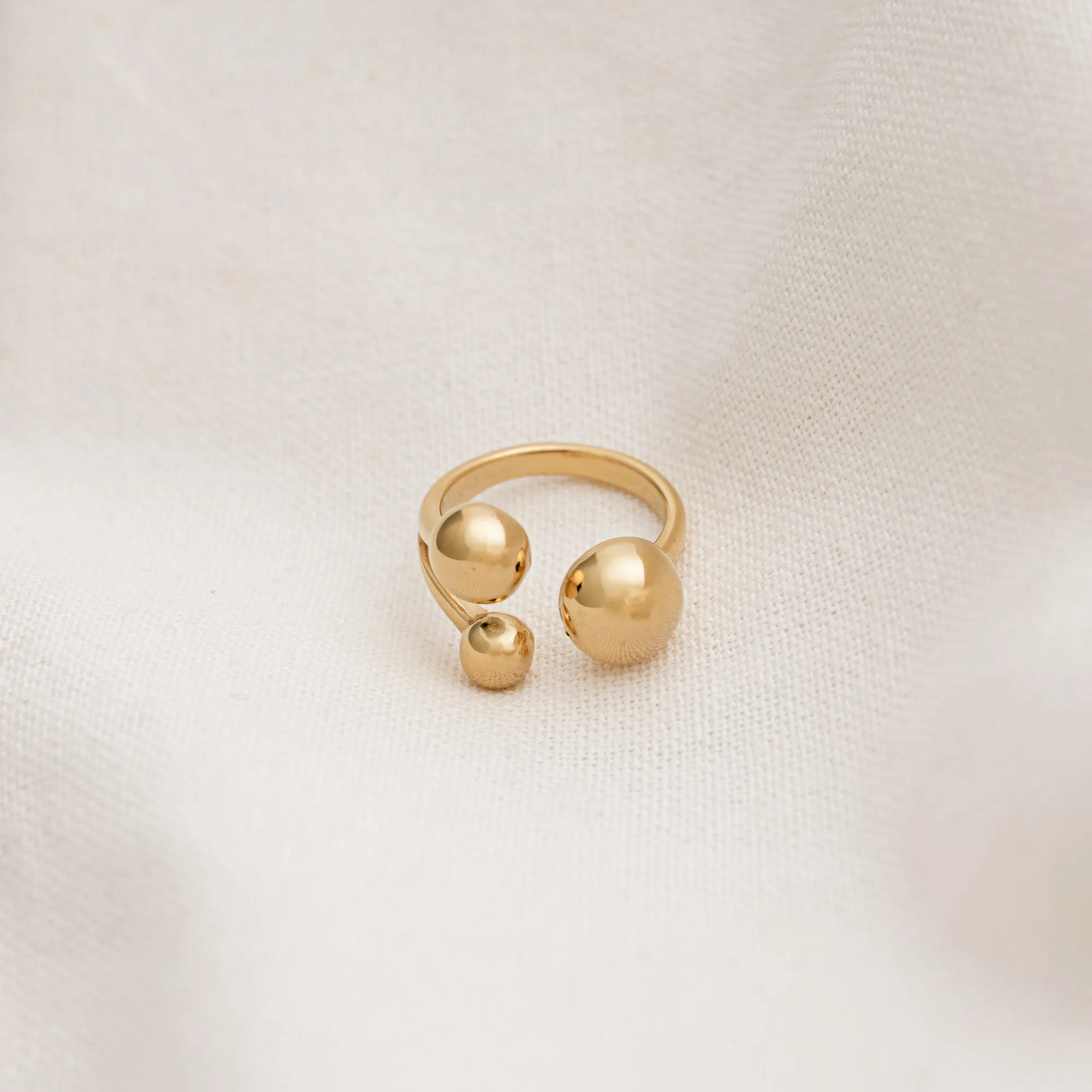 Triple Sphere Ring