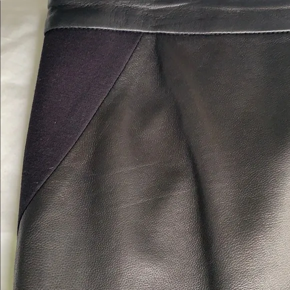 Trouve leather &amp; knit skirt
