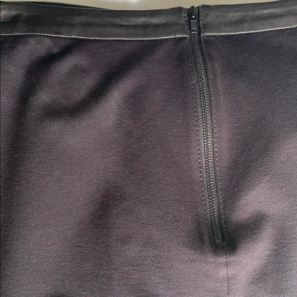Trouve leather &amp; knit skirt