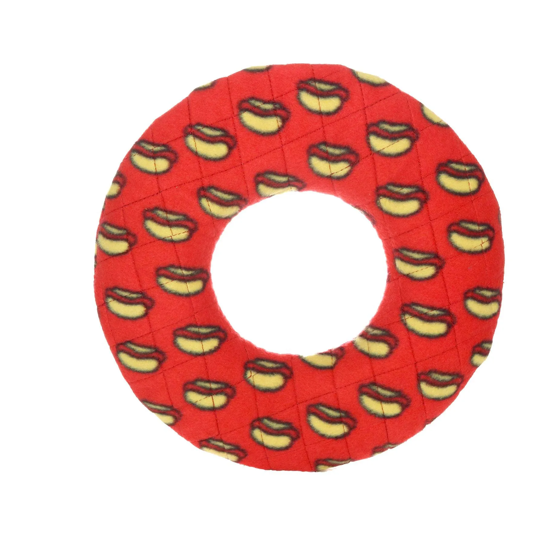 Tuffy Dog Toys - VIP Products - Mighty Ring - Red, Durable, Squeaky Dog Toy, No Stuffing