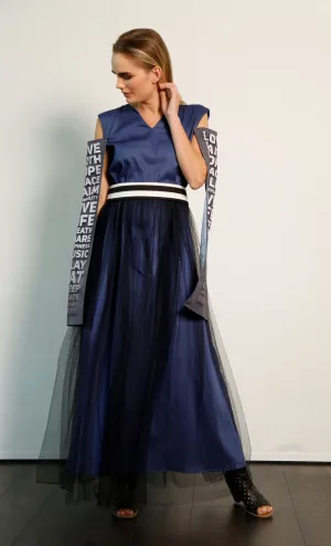 Tulle Dress With Statement Sleeves