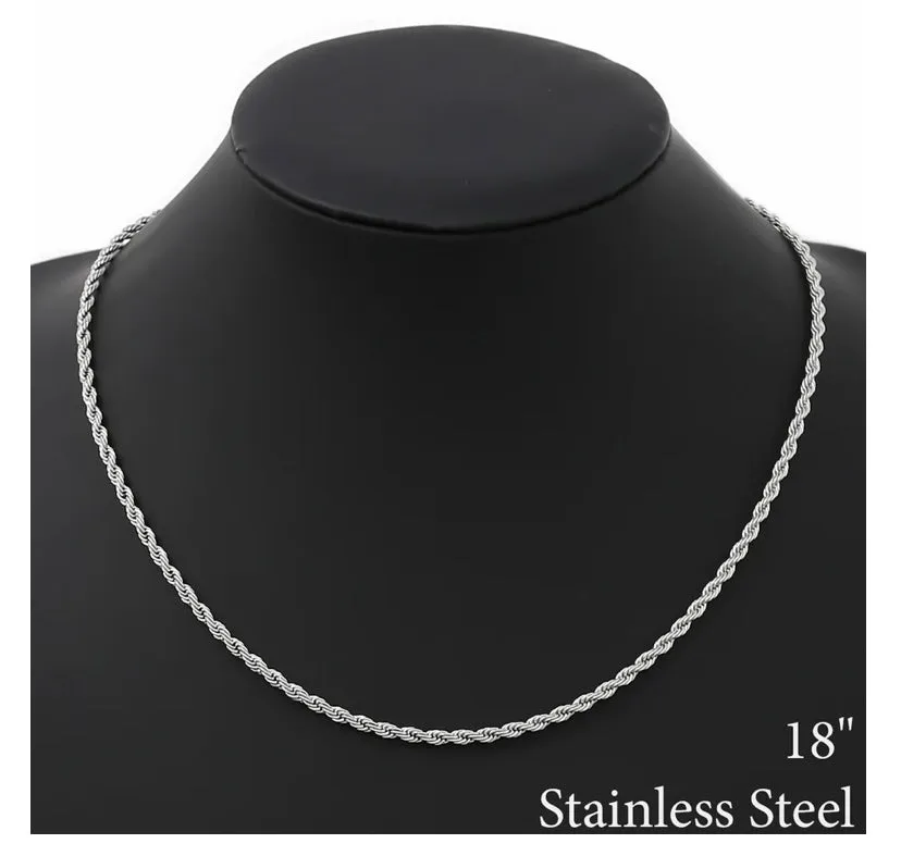 TWISTED ROPE CHAIN (THIN)