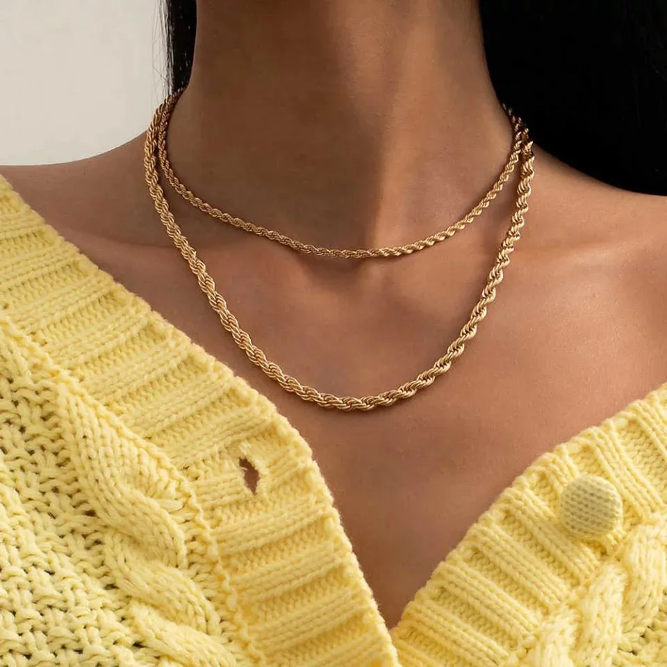 TWISTED ROPE CHAIN (THIN)