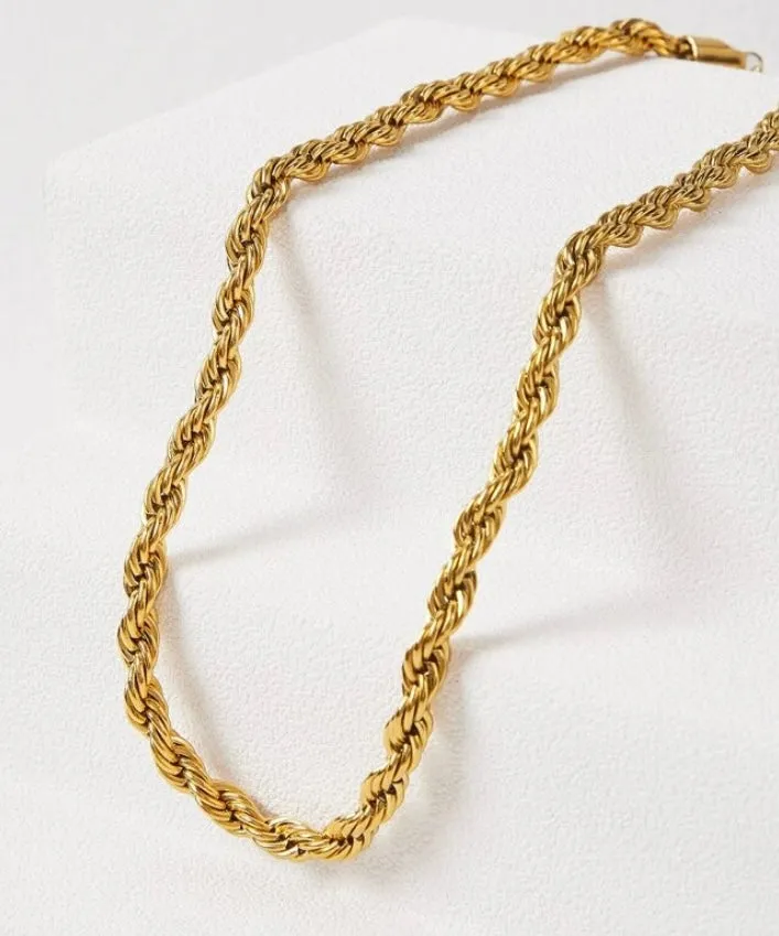 TWISTED ROPE CHAIN (THIN)