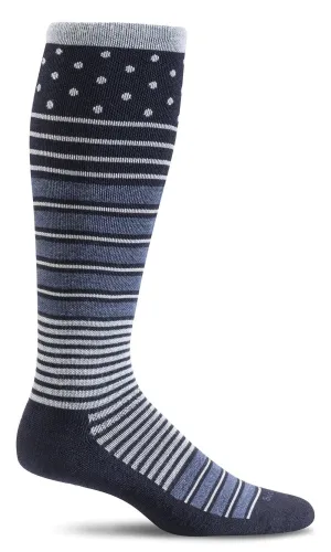 Twister Knee-High Women - Navy Firm Compression (20-30mmHG)