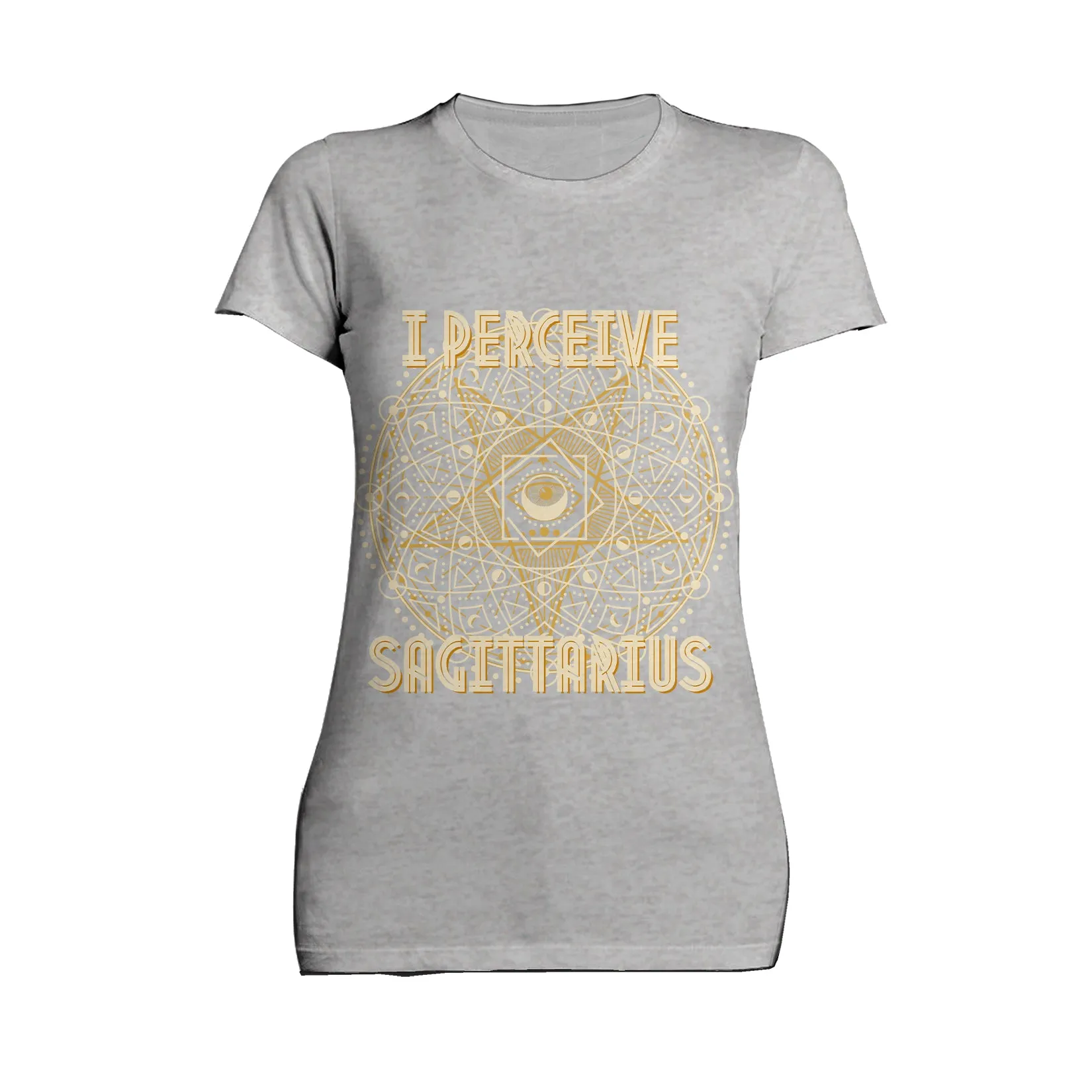 UA Supreme Star Sign Sagittarius Star Women's T-shirt (Sports Grey)