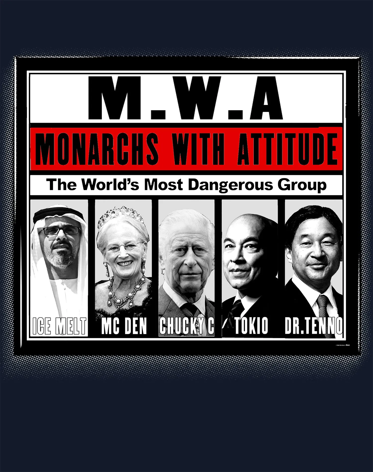 Urban Attitude Kings Coronation 2023 MWA Monarchs with Attitude Men's T-shirt