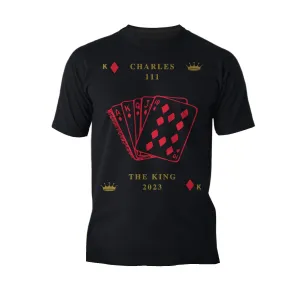 Urban Attitude Kings Coronation 2023 Stencil Royal Flush Men's T-shirt