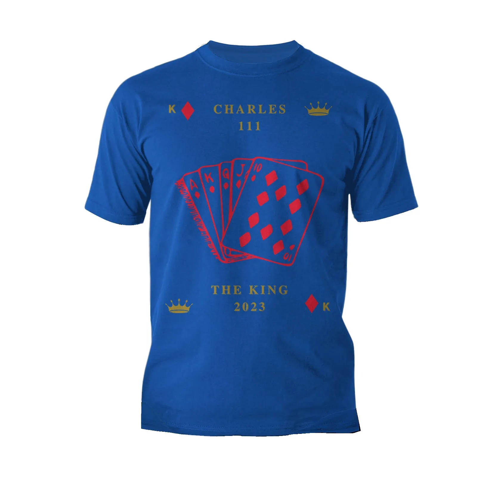 Urban Attitude Kings Coronation 2023 Stencil Royal Flush Men's T-shirt