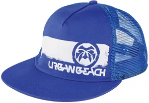 Urban Beach Men's Brush Stroke Trucker Cap Blue