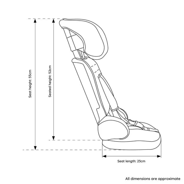 Urban Kanga Portable Car Seat - Black (2 Years Local Warranty)