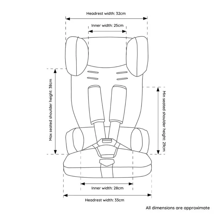 Urban Kanga Portable Car Seat - Black (2 Years Local Warranty)
