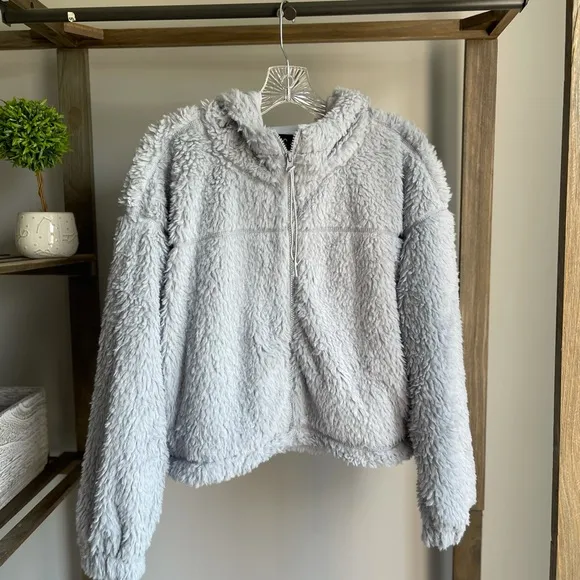 Urban Outfitters BDG Cropped Teddy Jacket