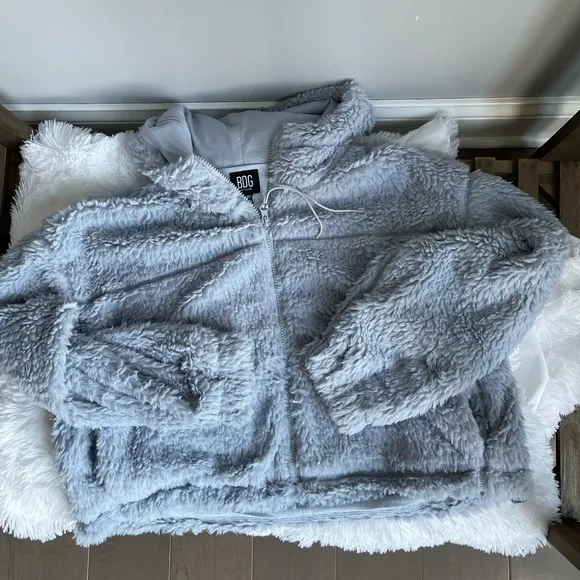Urban Outfitters BDG Cropped Teddy Jacket
