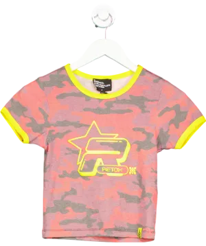 Urban Outfitters Red Redox Camo Logo Tee UK S