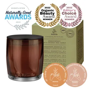 Urban Rituelle Natural Remedy Lemongrass, Neroli & Lime Aromatherapy Soy & Coconut Wax Candle - 400gm