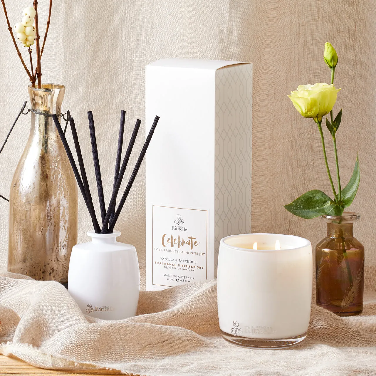 Urban Rituelle Scented Offerings Celebrate • Vanilla & Patchouli Nurturing Hamper