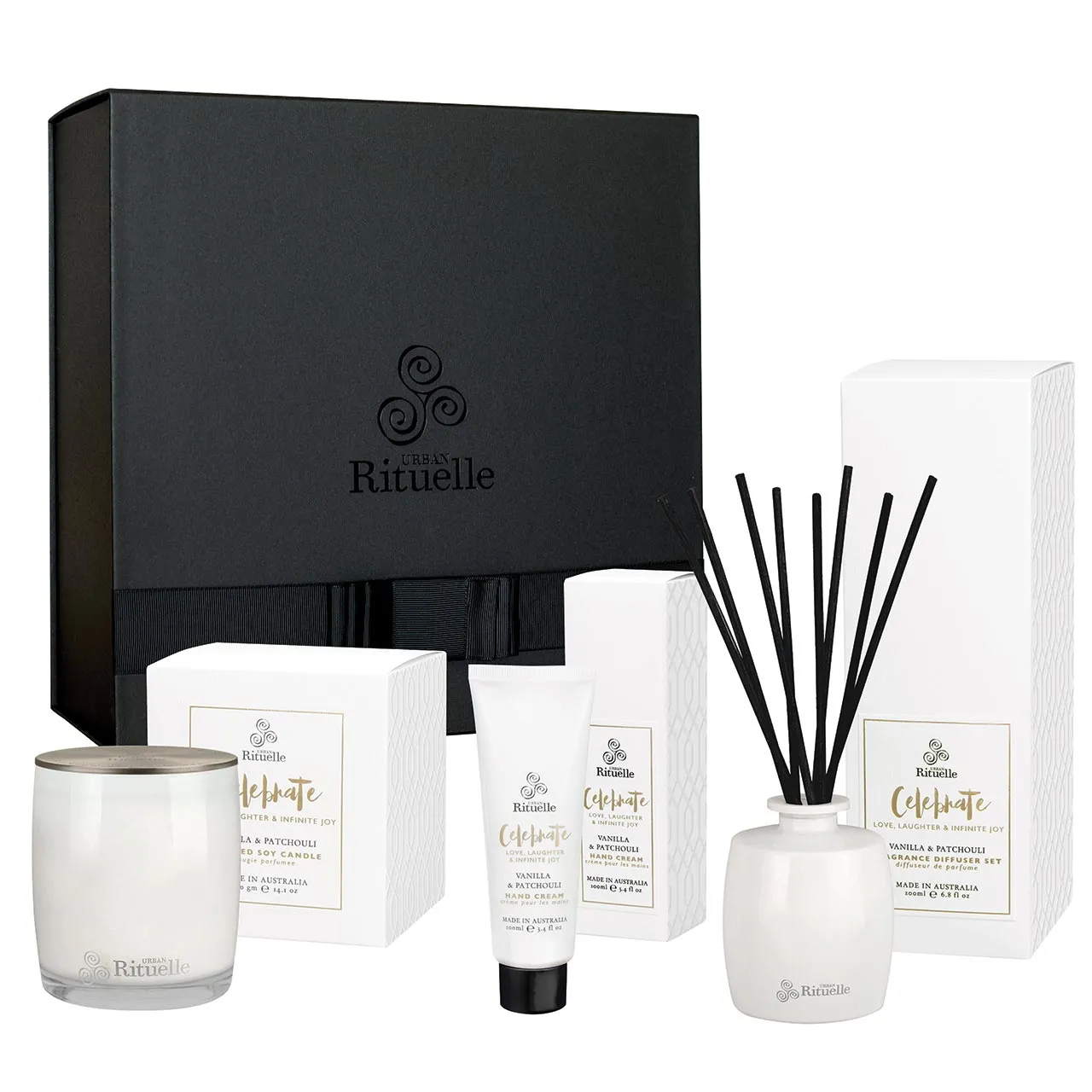 Urban Rituelle Scented Offerings Celebrate • Vanilla & Patchouli Nurturing Hamper