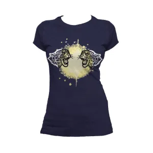 US Brand X Old's Kool Leopard Mirror Official Women's T-Shirt (Navy)
