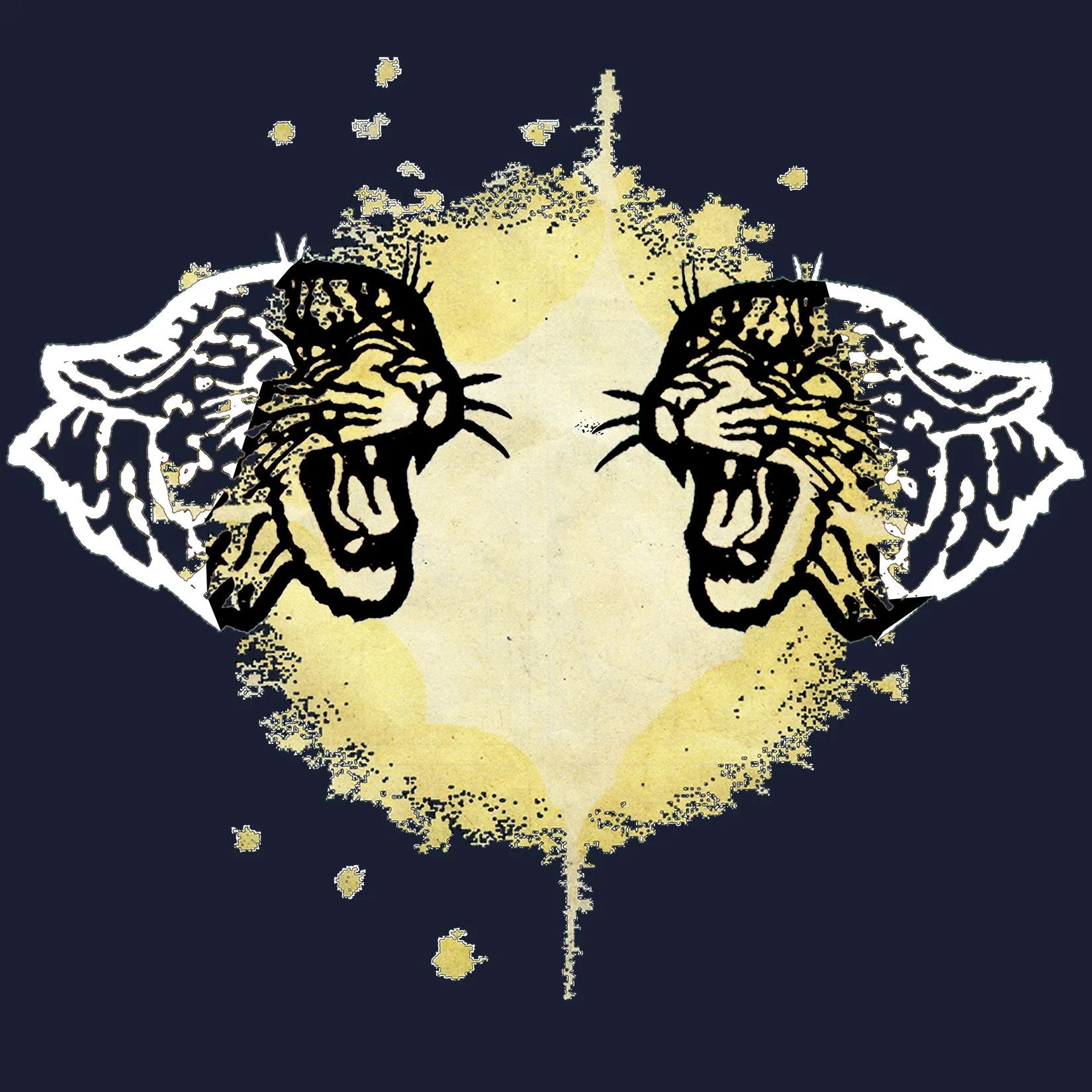 US Brand X Old's Kool Leopard Mirror Official Women's T-Shirt (Navy)
